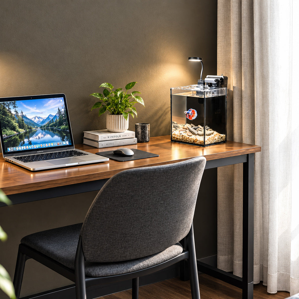 A Little Aquarium, A Living Corner: A Fresh Idea for Home Decor