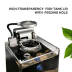 NanoCubic TERRA Betta Tank Kit | LED, Filter & Decor Starter Set | 1.2 Gallon Nano Aquarium Kit | OOZY