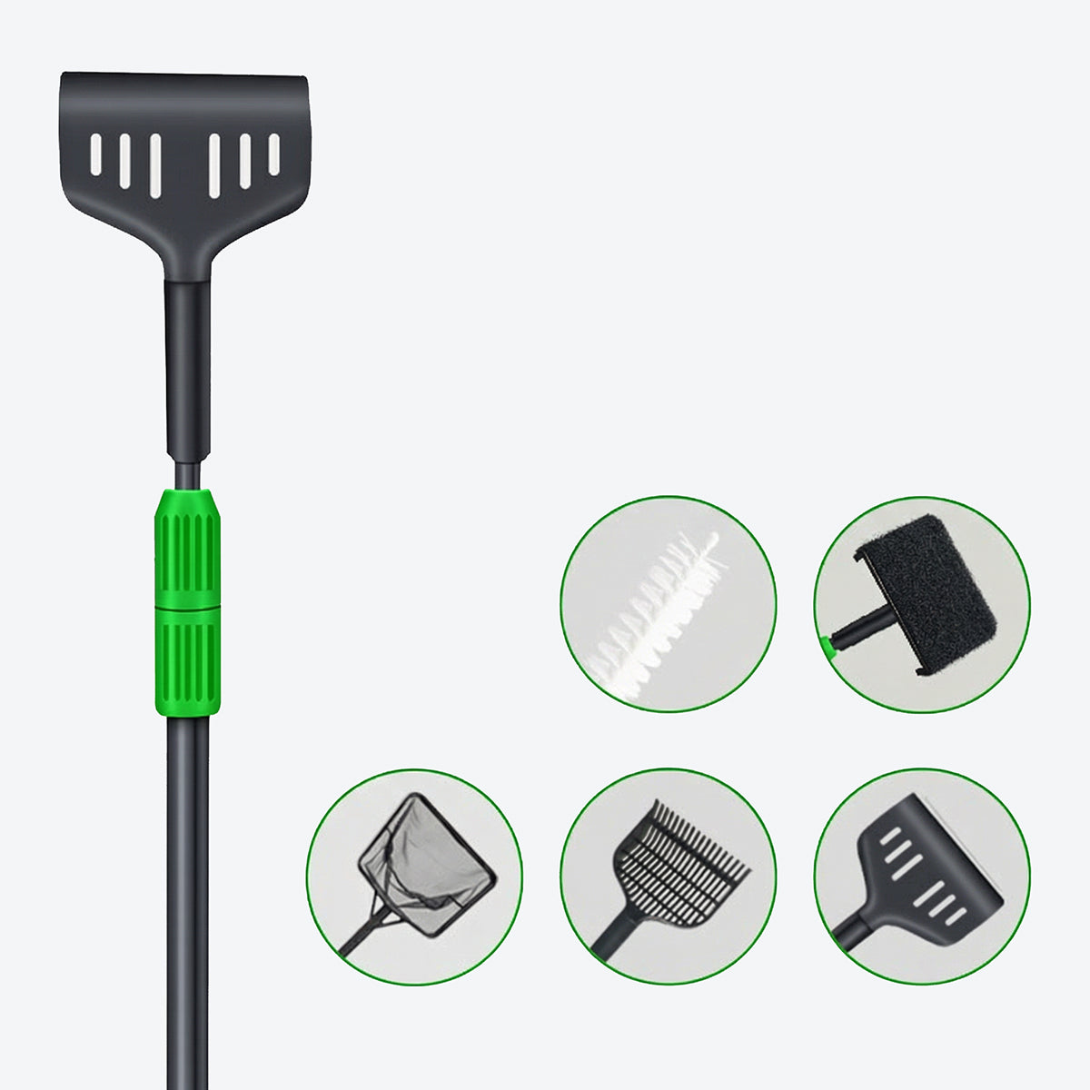 Omni-Reach 5-in-1 Aquarium Cleaning Tool | Modular Maintenance Kit |OOZY