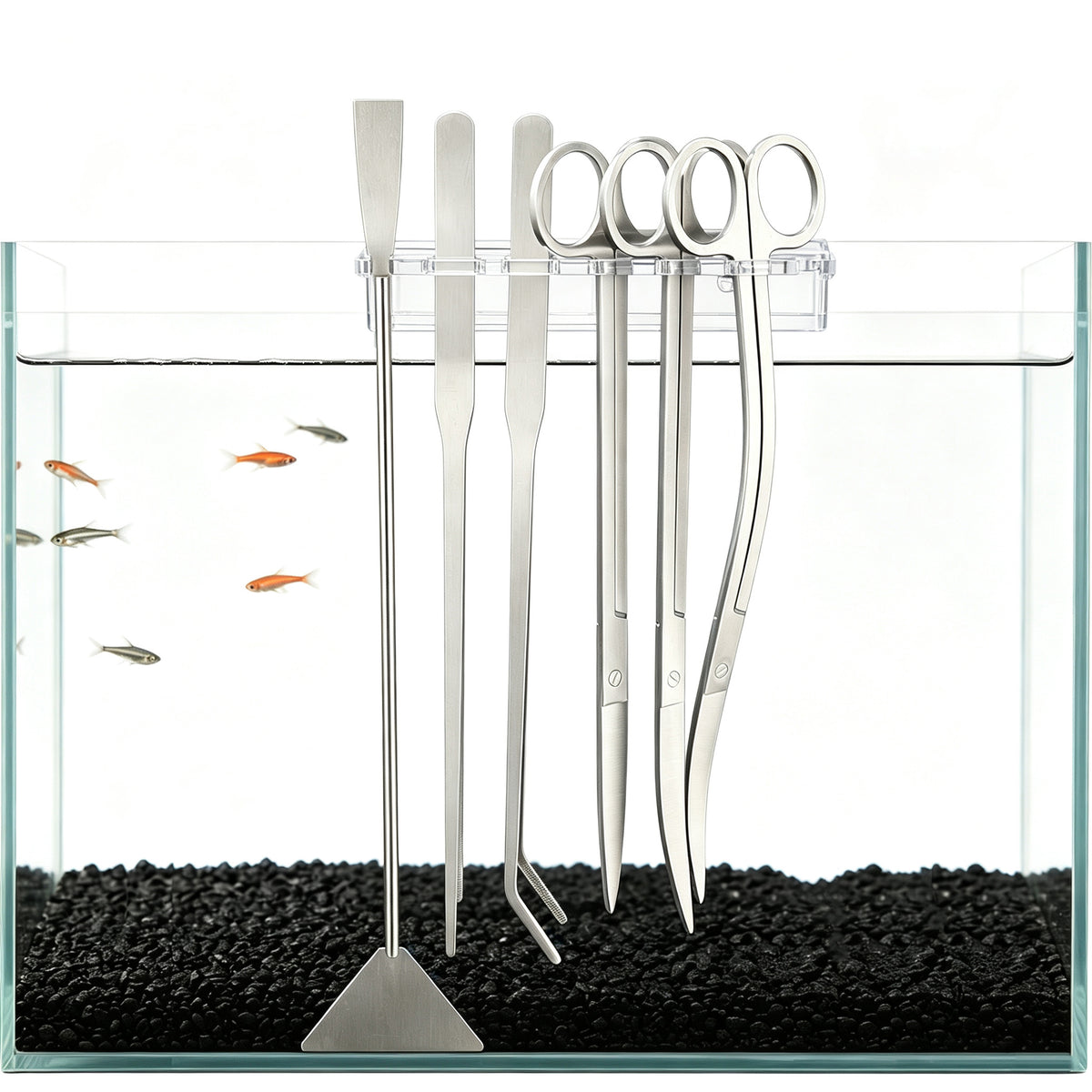Aquascaping Tool Kit 6-in-1 | Stainless Steel Plant Scissors & Tweezers | OOZY