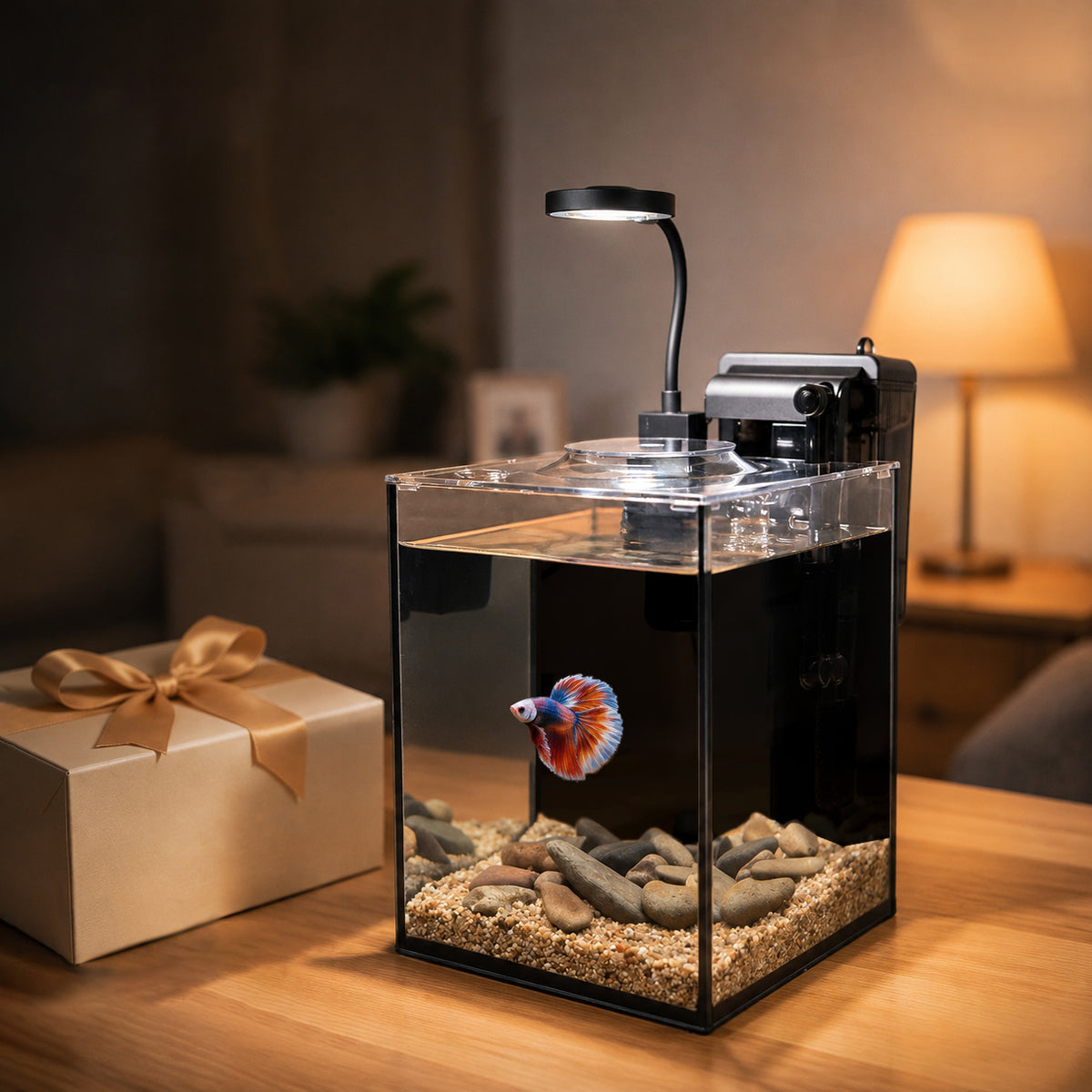 fish tank accessory kit Nano Starter for Betta Fish N4:best selling for mom 2D Sonar is still Break Strength:130 lb Starter Kits by Aqueon