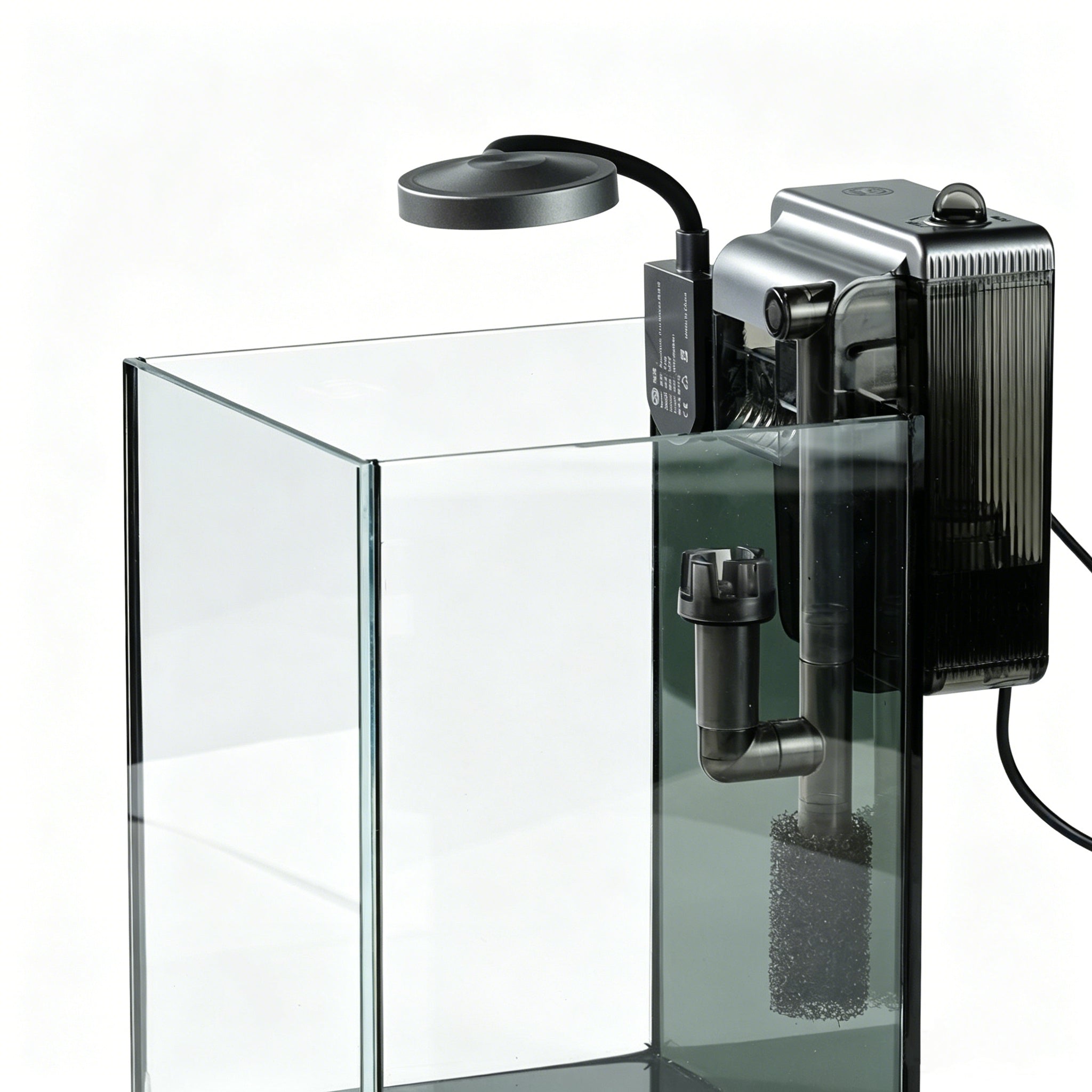 OOZY Complete Betta Aquarium Combo | NanoCubic TERRA Tank Kit + Pre-Treated Driftwood Landscape Pack
