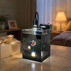 NanoCubic COSMO Betta Tank Kit | LED, Filter & Decor Starter Set | 1.2 Gallon Nano Aquarium Kit | OOZY