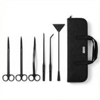 Aquascaping Tool Kit 6-in-1 | Stainless Steel Plant Scissors & Tweezers | OOZY