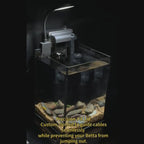 NanoCubic TERRA Betta Tank Kit | LED, Filter & Decor Starter Set | 1.2 Gallon Nano Aquarium Kit | OOZY